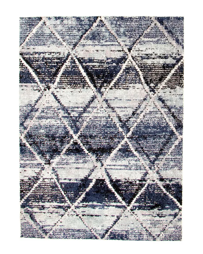 Moroccan Abstract Rug - Blue, Polypropylene image