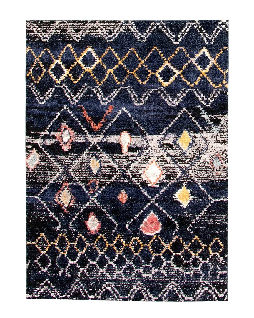Moroccan Rug - Navy Blue, Polypropylene image