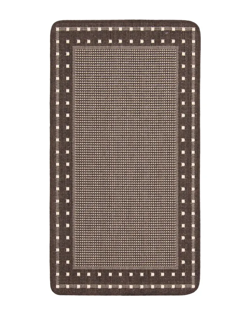 Nadia Textured Anti-Slip Mat - Chocolate, Polypropylene image