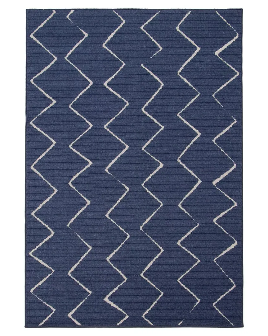 Raya Indoor/Outdoor Abstract Rug - Blue