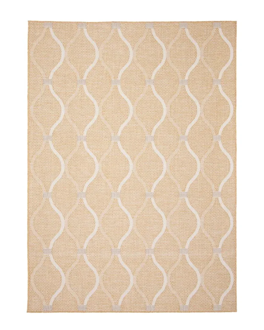 Veranda Abstract Indoor/Outdoor Rug - Gold, Polypropylene