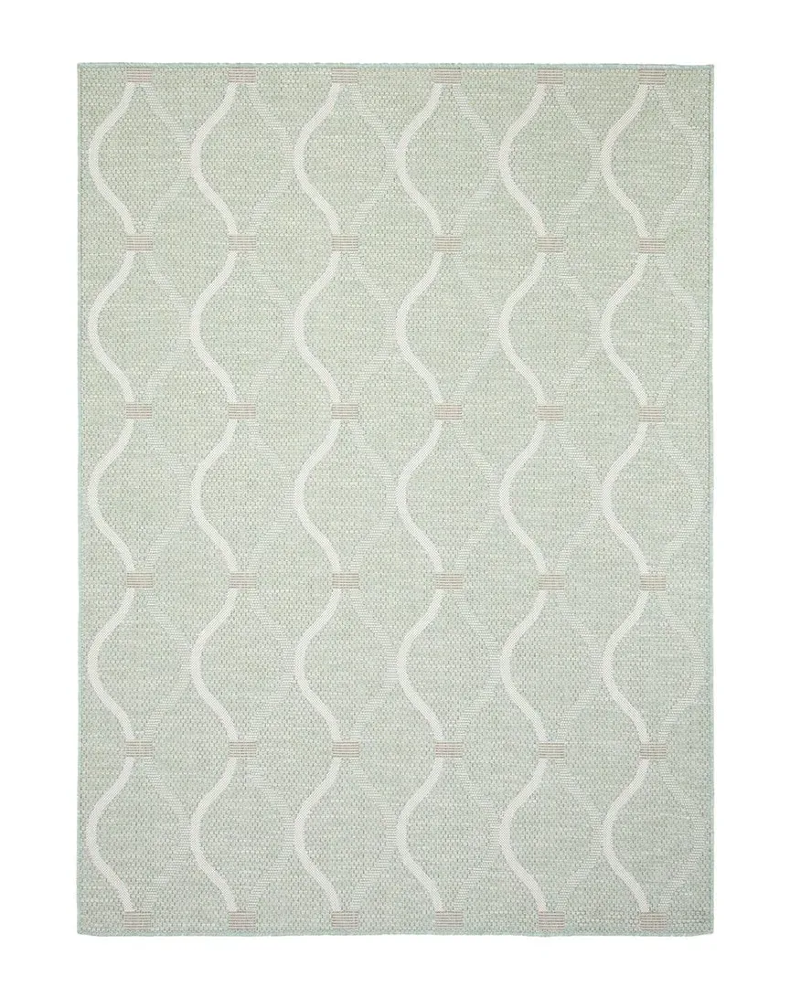 Veranda Abstract Indoor/Outdoor Rug - Mint, Polypropylene image