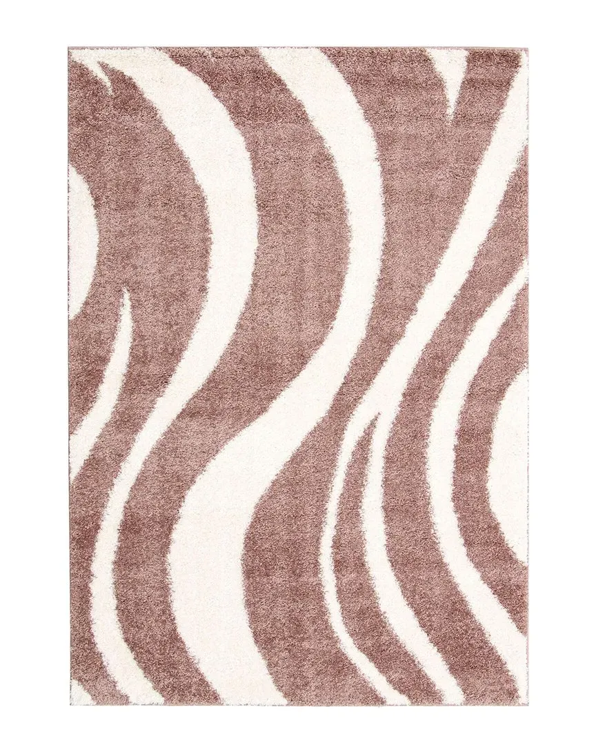Cascade Abstract Shag Rug - Pink image