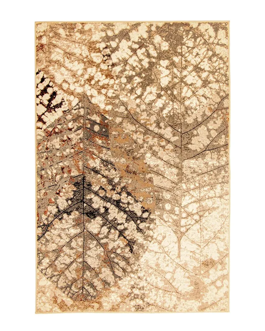 Iman Floral Botanical Rug - Taupe image