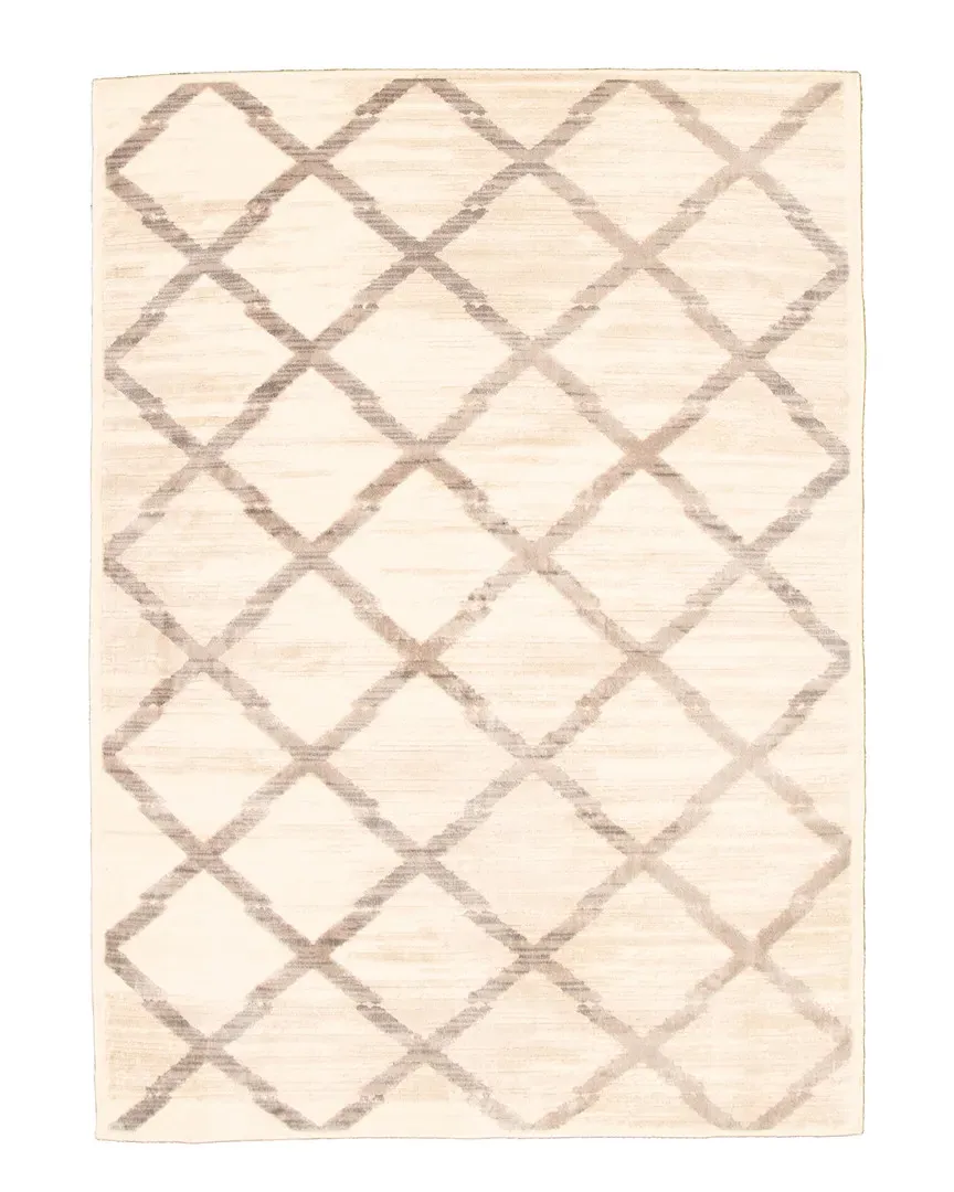 Kasbah Geometric Rug - Ivory, Viscose image