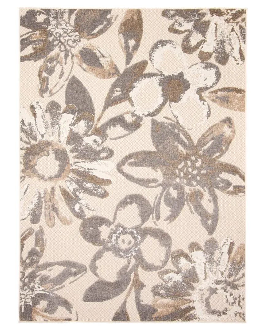 Liv Indoor/Outdoor Floral Rug - Ivory