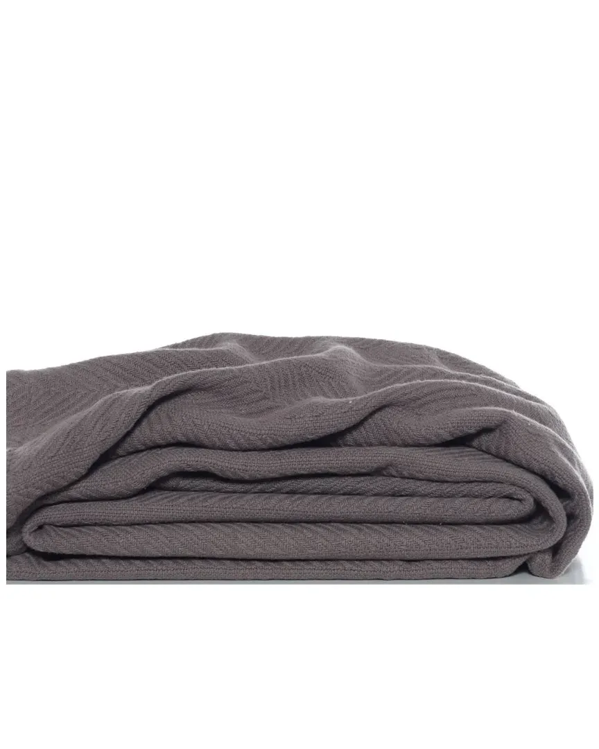 Herringbone Blanket - Brown, Cotton image