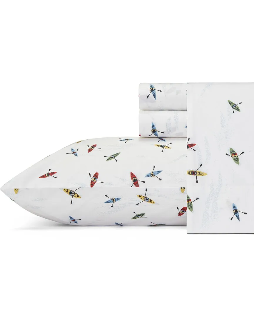 Kayaks Twin XL Percale Sheet Set - Multi, Cotton
