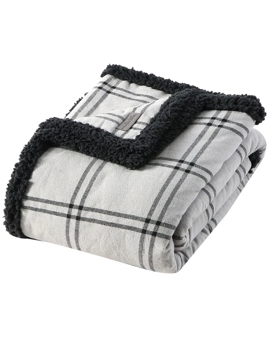 Kettle Falls Plaid Throw Blanket - Grey image