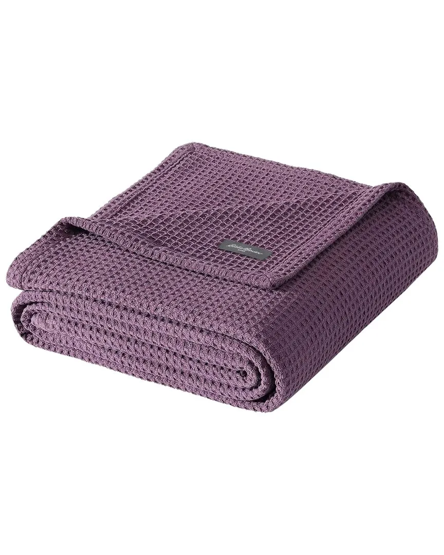 Solid Waffle Blanket - Plum Grey, Cotton image
