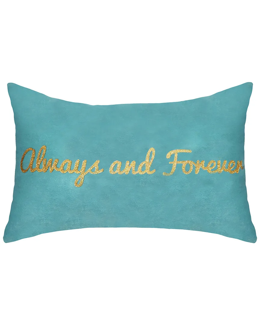 Celebrations Metallic Velvet Pillow - Mineral Blue image