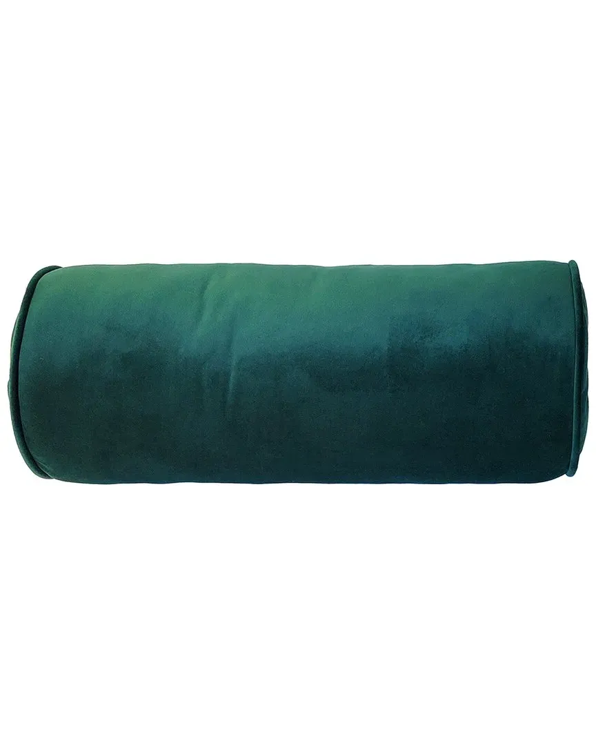 Chelsea Velvet Neckroll Throw Pillow - Polyester