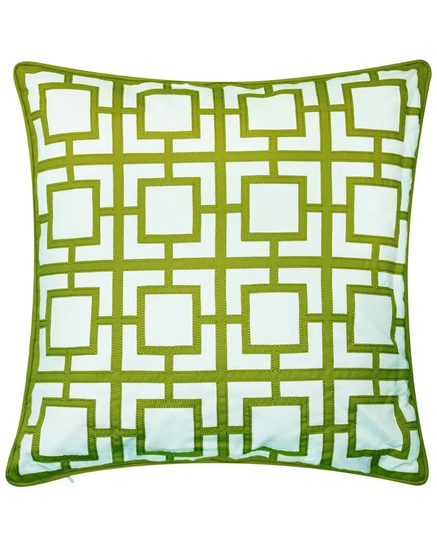 Links Applique Indoor Outdoor Decorative Pillow - Leaf