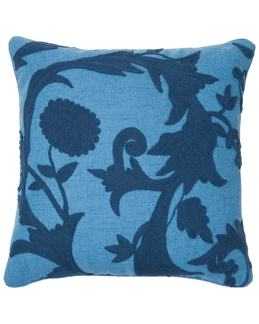 Micro-Suede Grommeted Pillow - Indigo image
