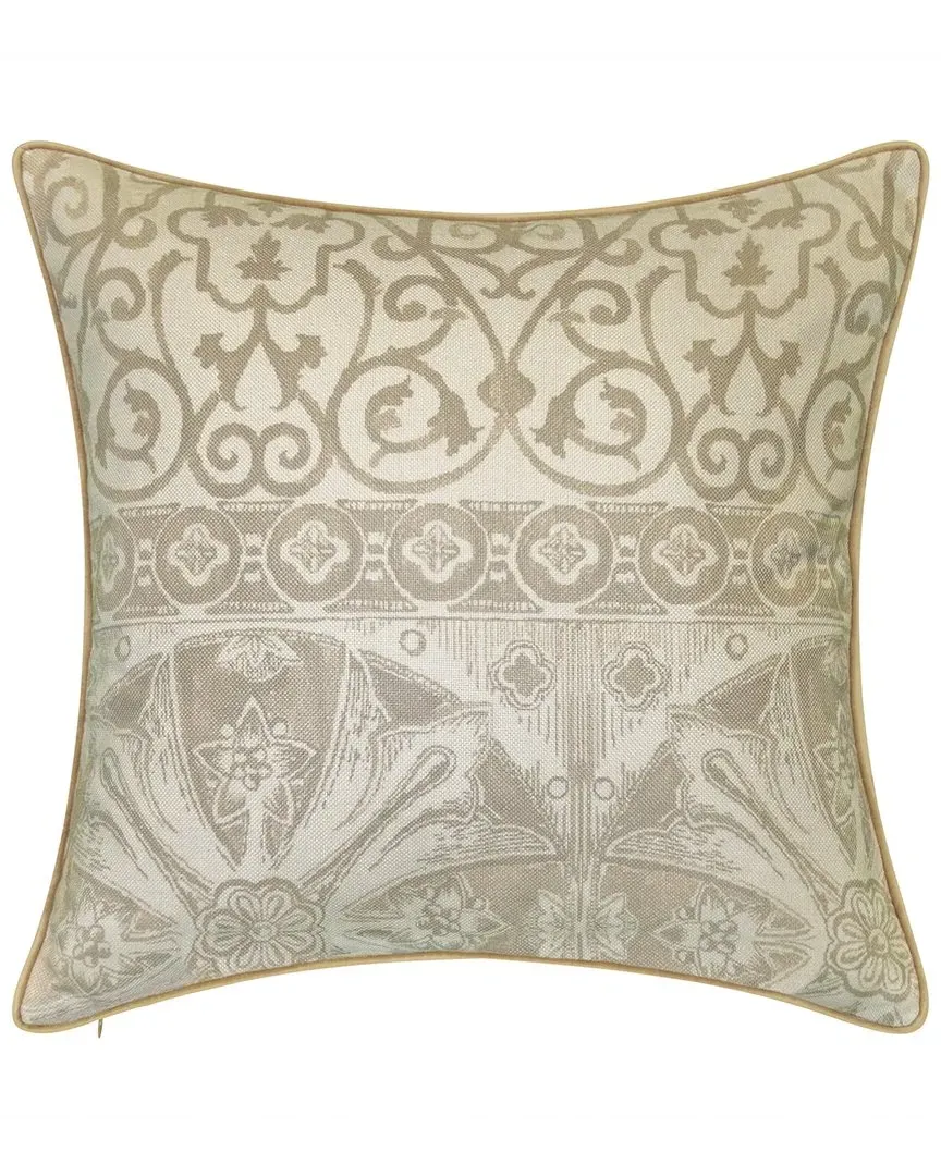 New York Botanical Garden Menorca Pillow - Taupe