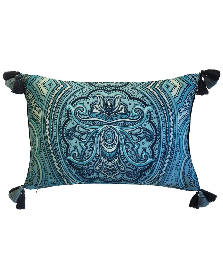 Rectangular Decorative Pillow - Arabesque Watercolor Paisley