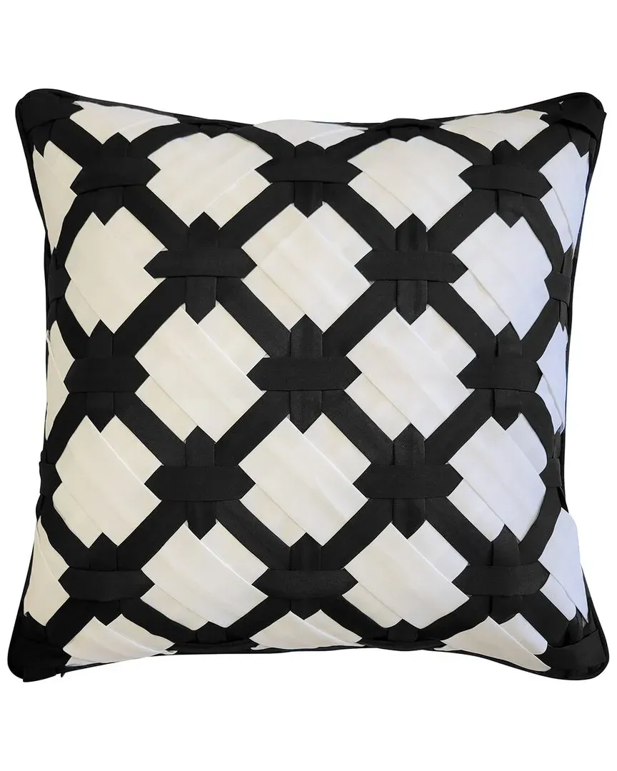Square Indoor/Outdoor Woven Decorative Pillow - Polyester image