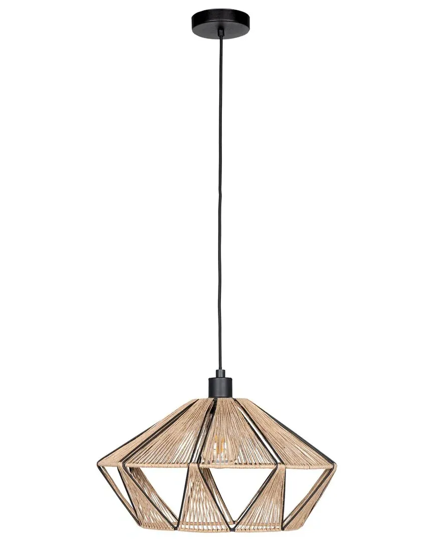 Adwickle 1 Light Dual Mount Ceiling Pendant - Black, Fabric image