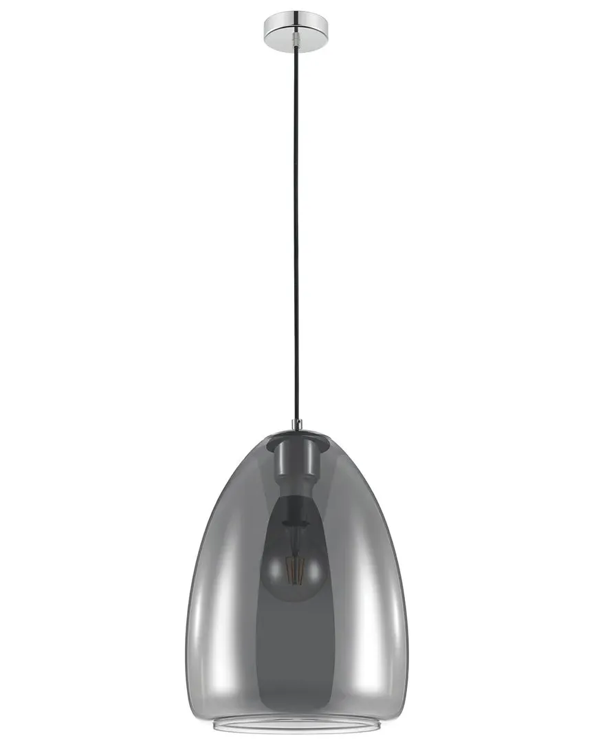 Alobrase 1 Light Pendant - Matte Black, Glass image