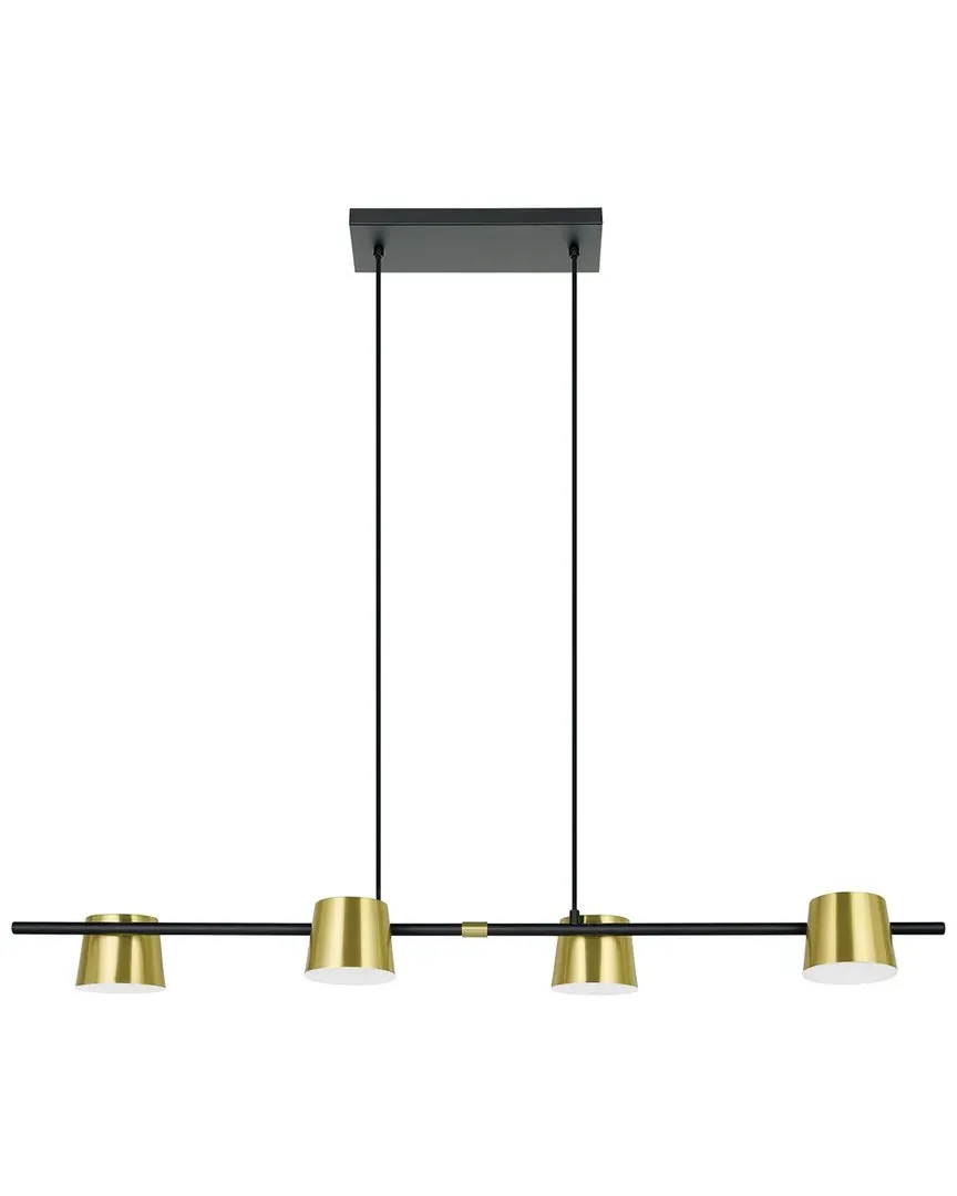 Altamira 4 Light Linear Pendant - Black, Metal
