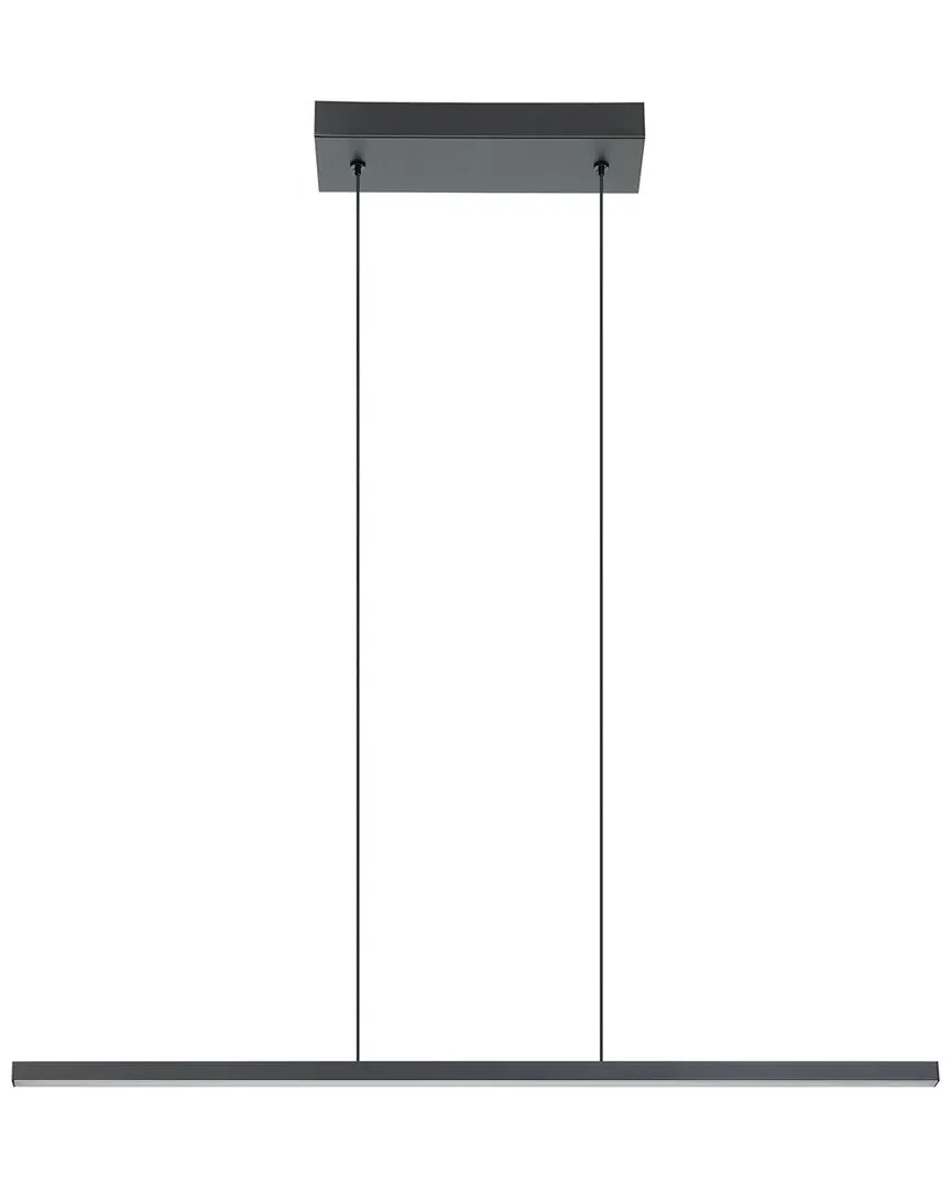 Amrisa 1 Light LED Linear Pendant - Black, Metal