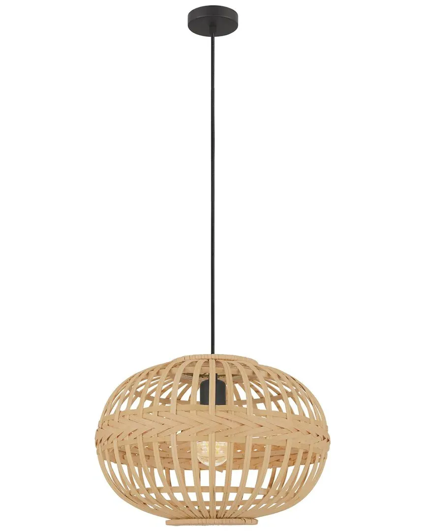 Amsfield 1 Light Pendant - Brown, Wood image