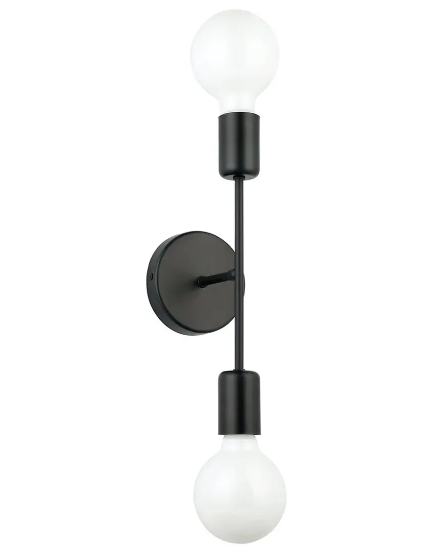 Avondale 2 Light Wall Light - Matte Black