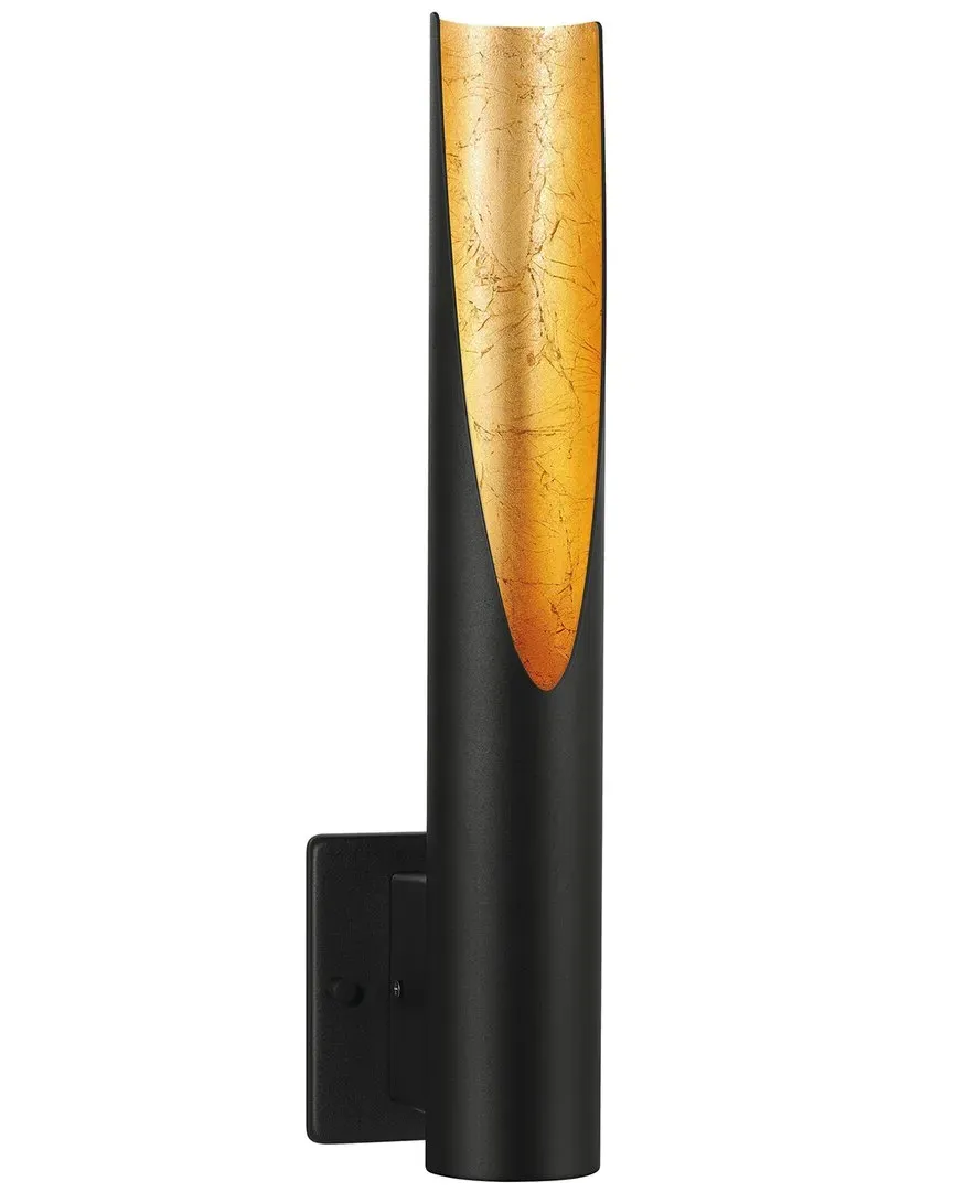Barbotto 1 Light Wall Light - Black, Gold image