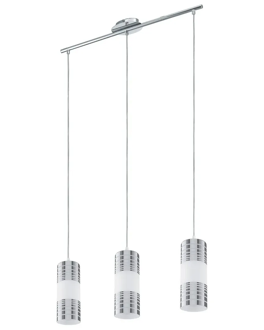 Bayman 3 Light Linear Pendant - Chrome, Glass image
