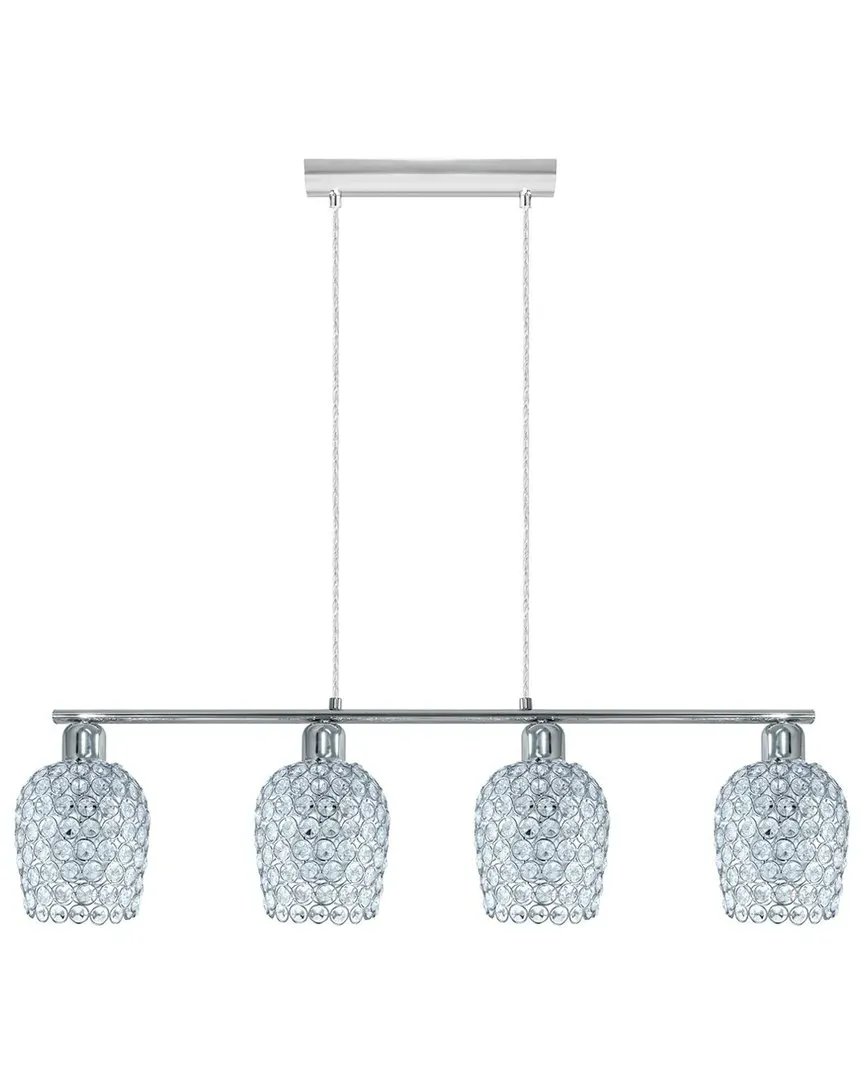 Bonares 3 Light Linear Pendant - Chrome, Glass