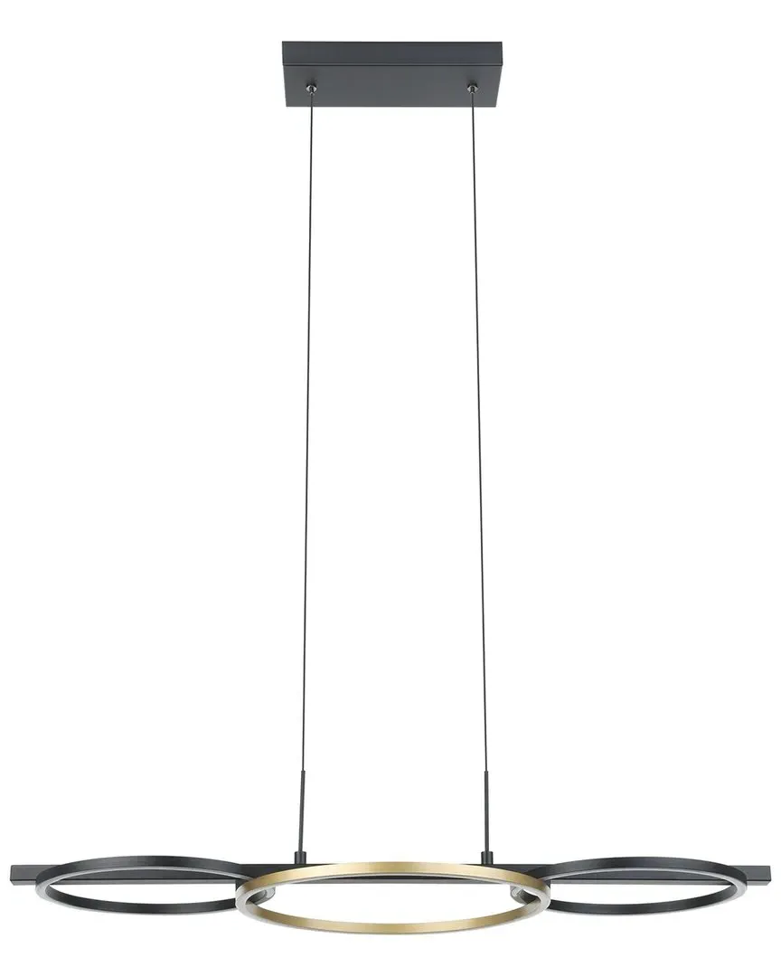Boyal 3 Light LED Pendant - Black, Gold image