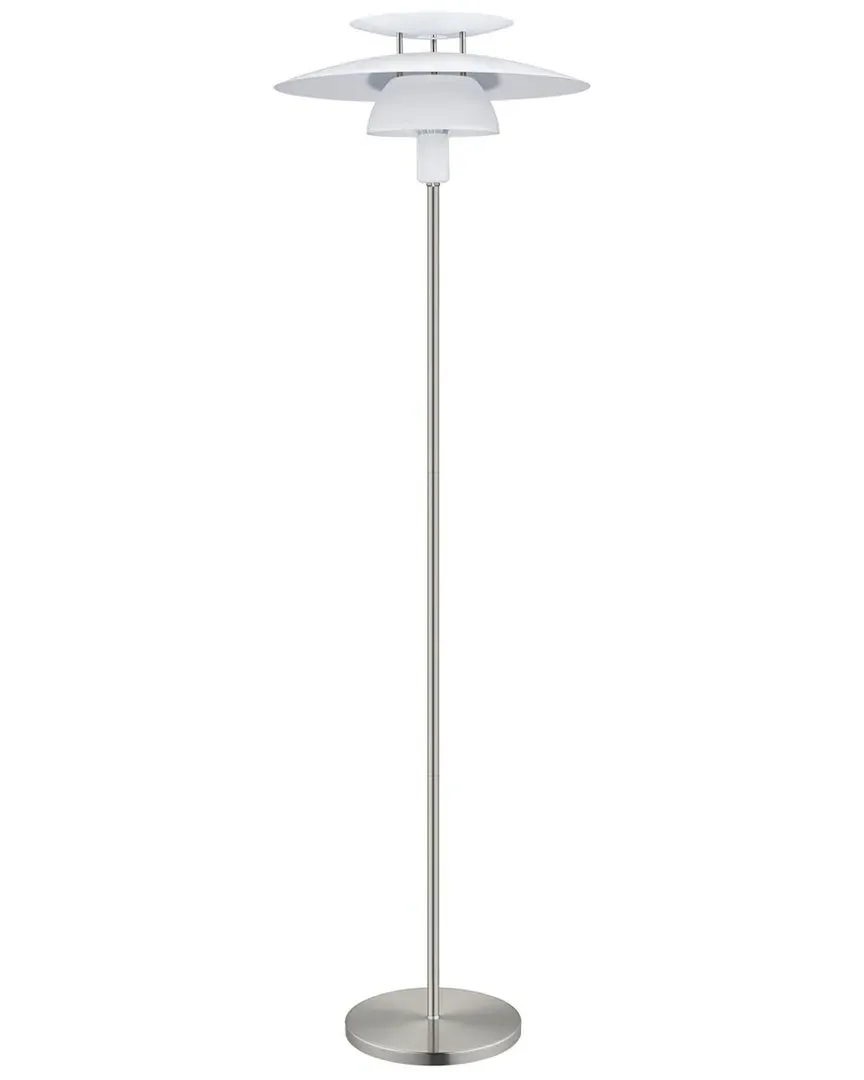 Brenda 1 Light Floor Lamp - Satin Nickel, Steel image
