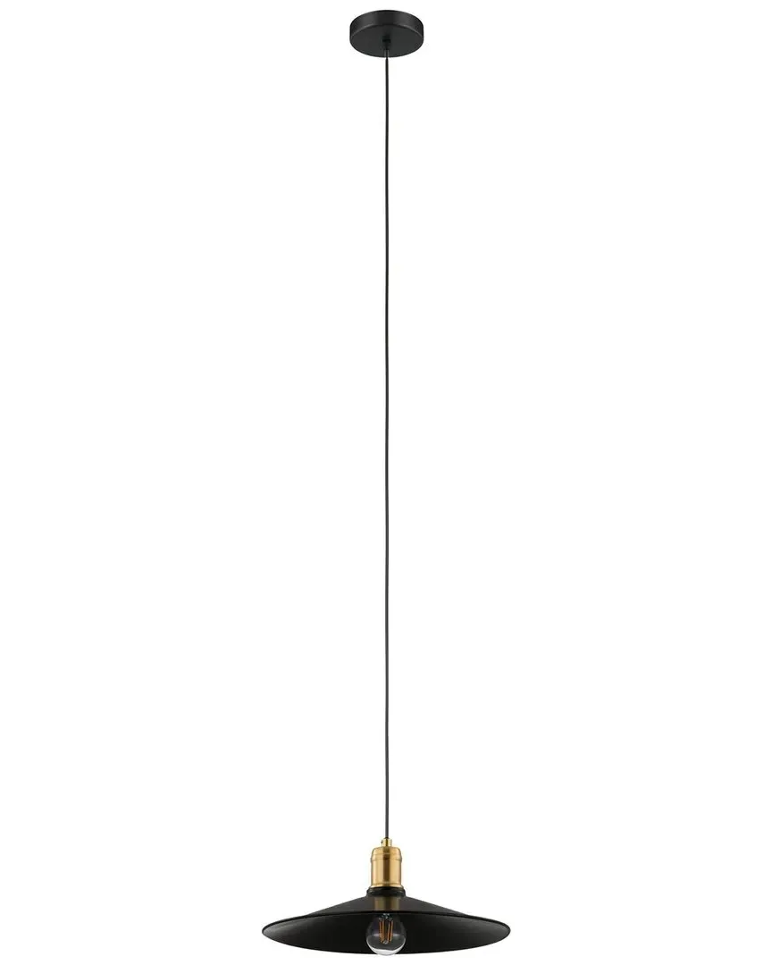 Bridport 1 Light Pendant - Black, Steel image