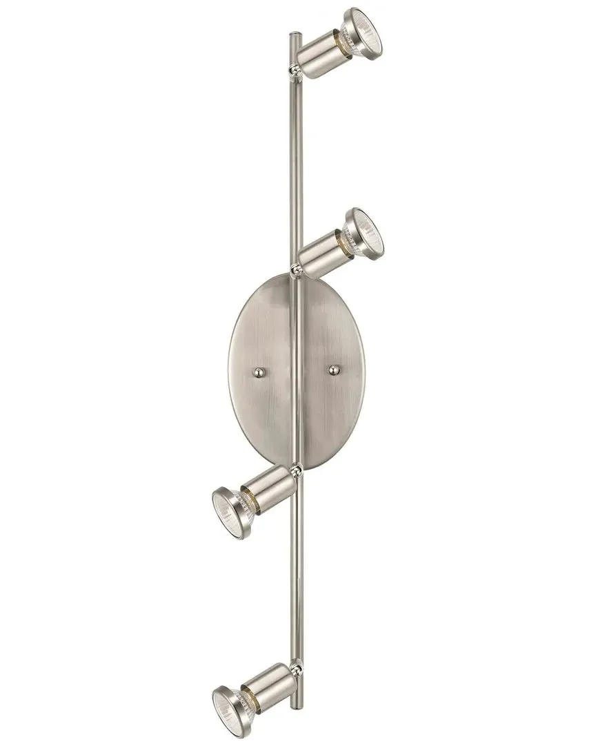 Buzz 4 Light Fixed Track Light - Matte Nickel