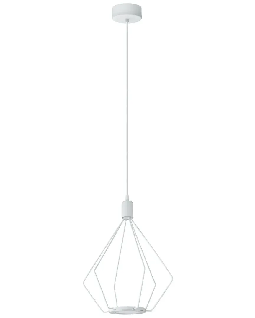 Cados 2 Light LED Pendant - White, Metal