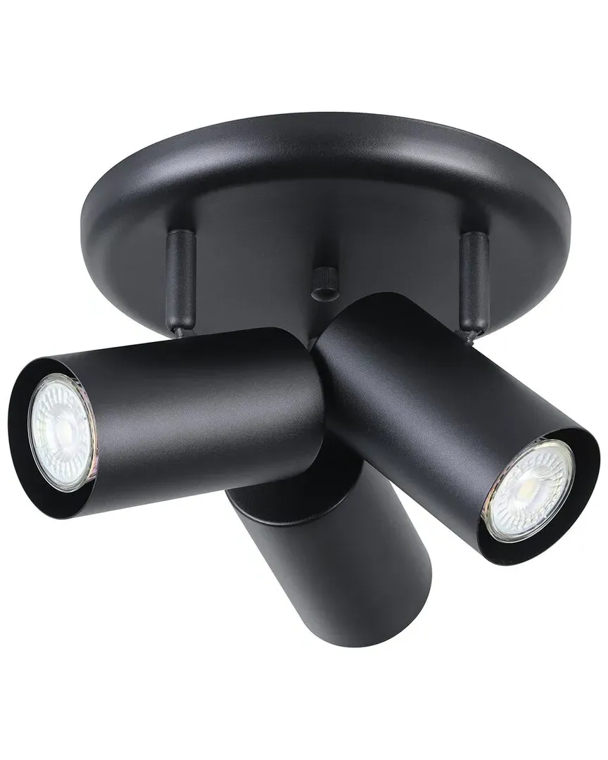 Calloway 3 Light Circular Ceiling Track Light - Black image
