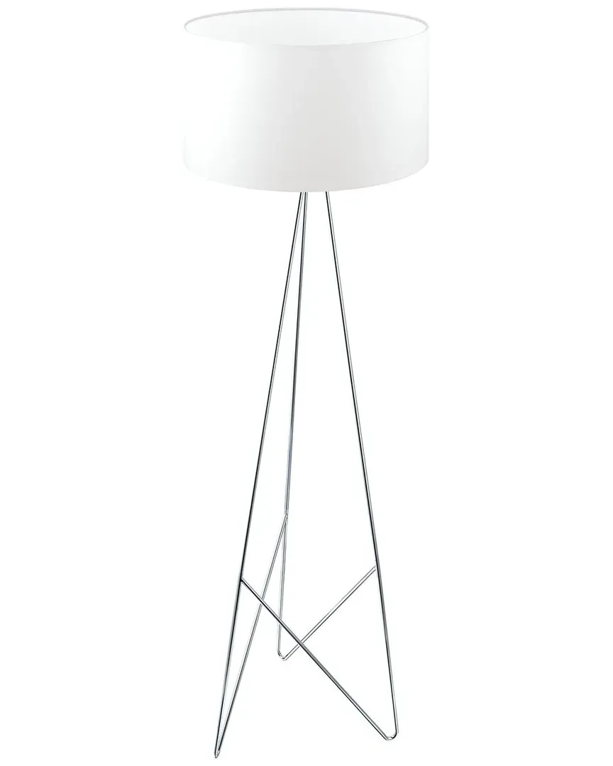 Camporale Round Floor Lamp - Chrome, Steel