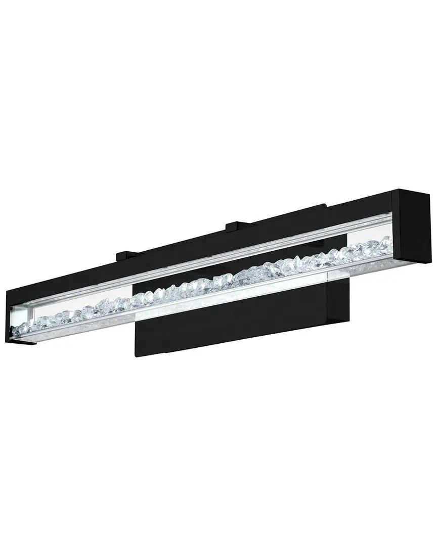 Cardito LED Bath Vanity Light - Black, Glass image