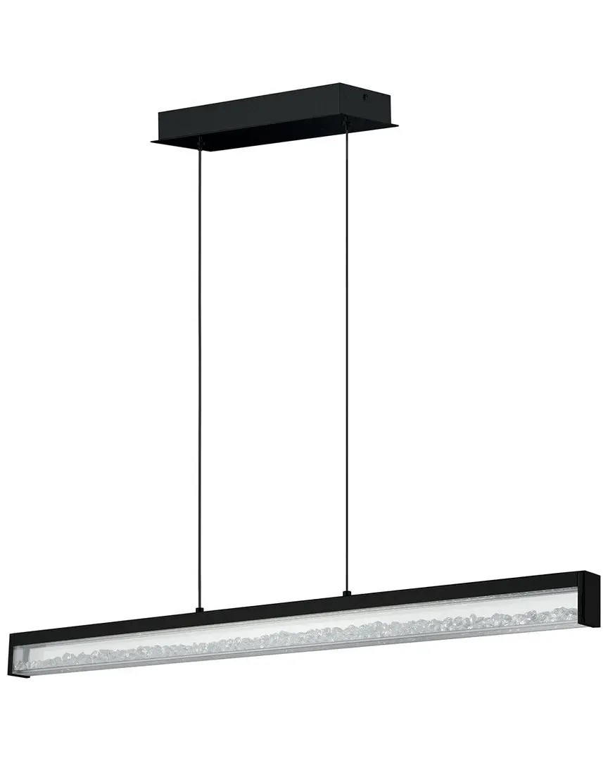 Cardito LED Linear Pendant Light - Black, Glass