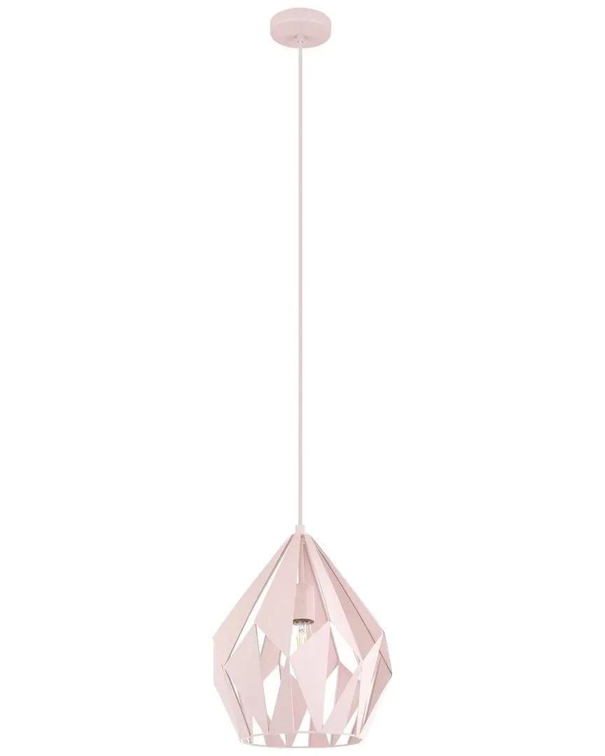 Carlton 1 Light Pendant - Apricot, Metal