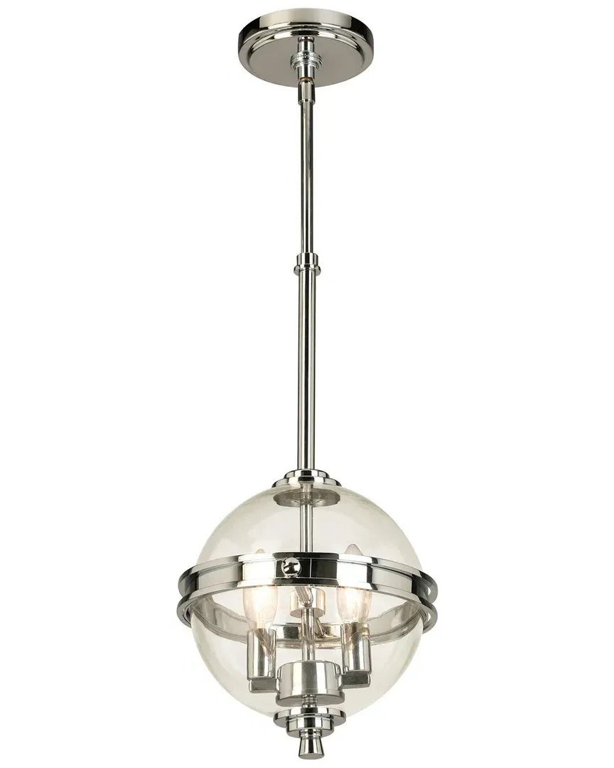 Cecilia 2 Light Pendant - Chrome, Clear Glass