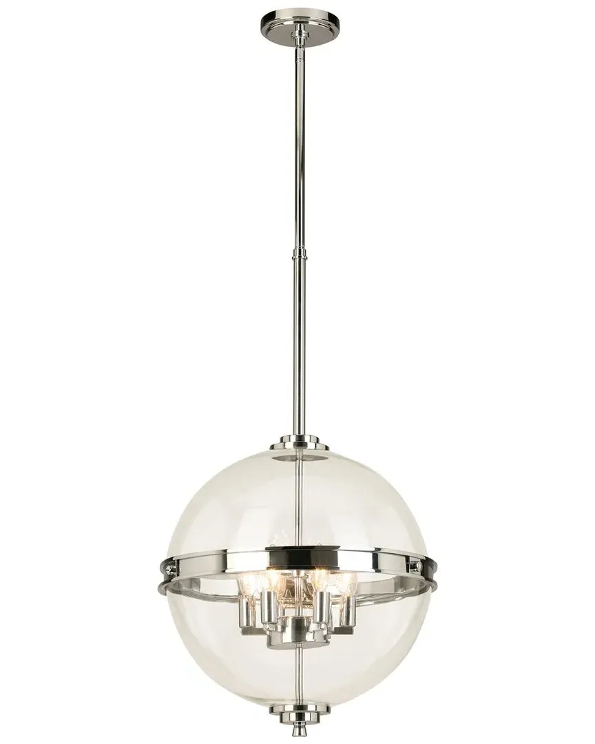Cecilia 6 Light Pendant - Chrome, Clear Glass