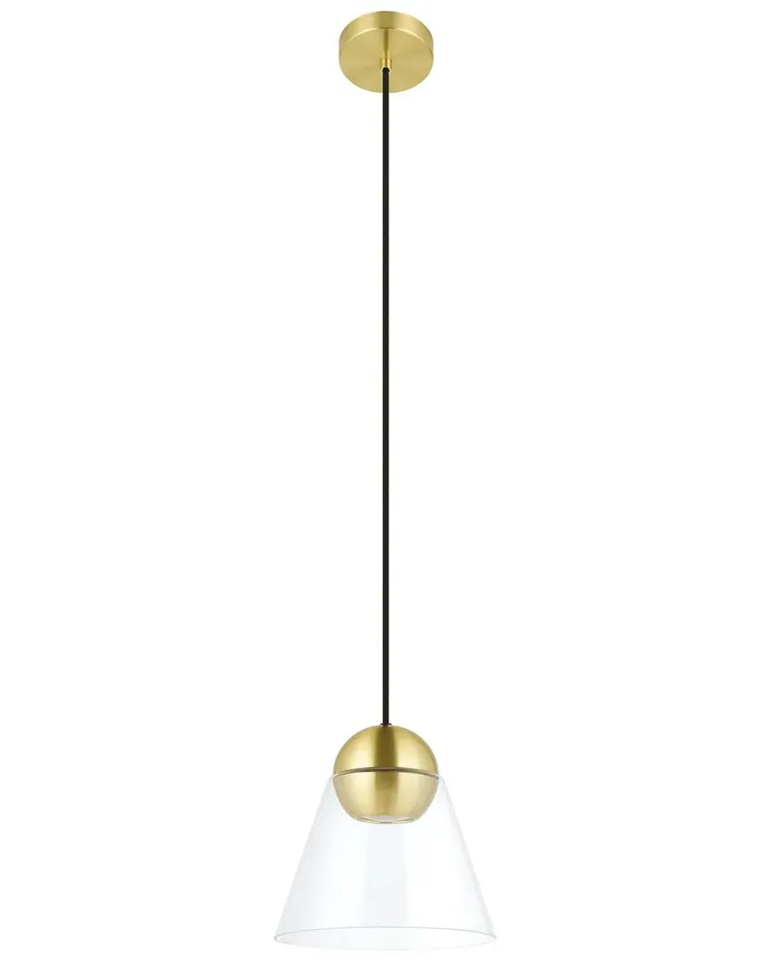 Cerasella Mini Pendant Light - Brushed Brass, Glass image