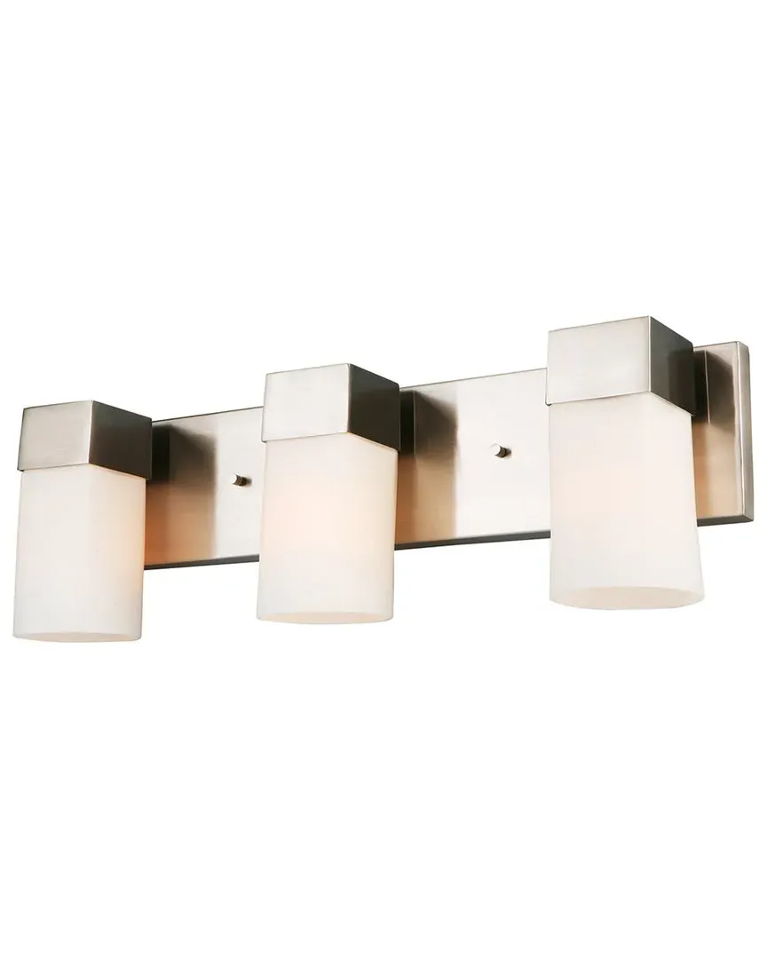 Ciara Springs 3 Light Bath Light - Brushed Nickel, Steel