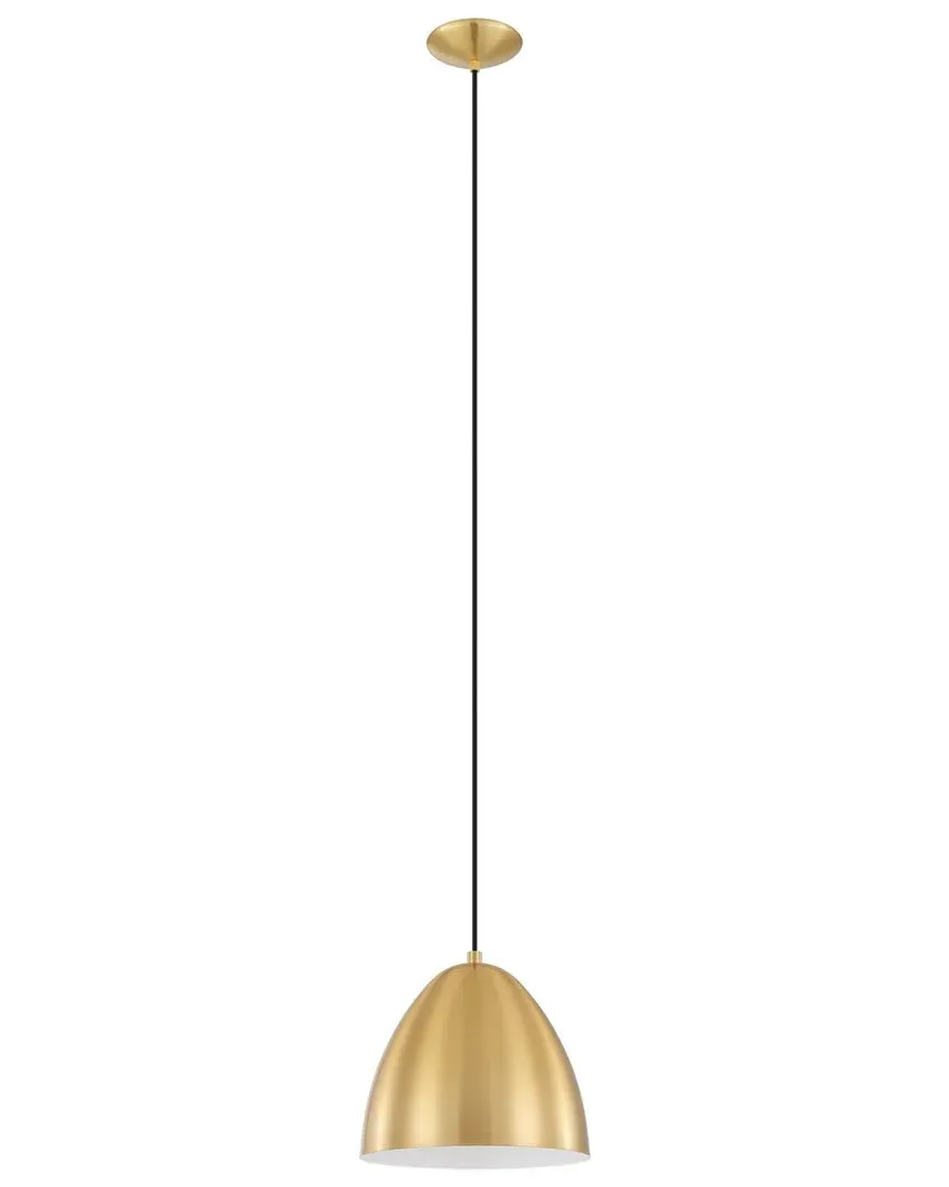 Coretto 1 Light Pendant - Brushed Gold, Metal image