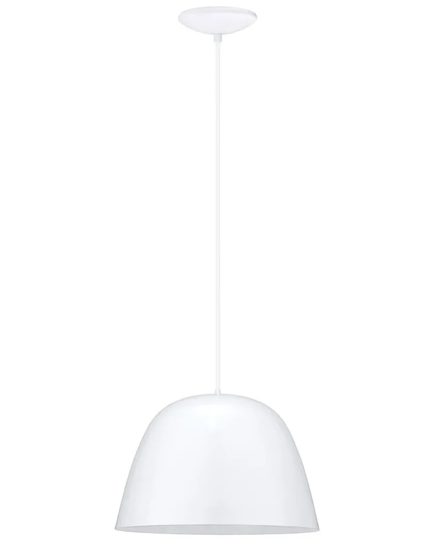 Coretto 1 Light Pendant - White, Metal