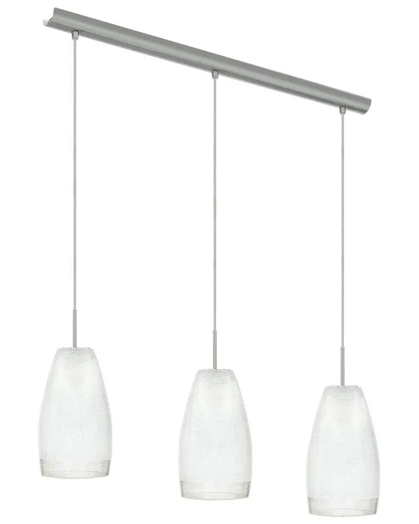 Crash 3 Light Linear Pendant - Matte Nickel, Steel