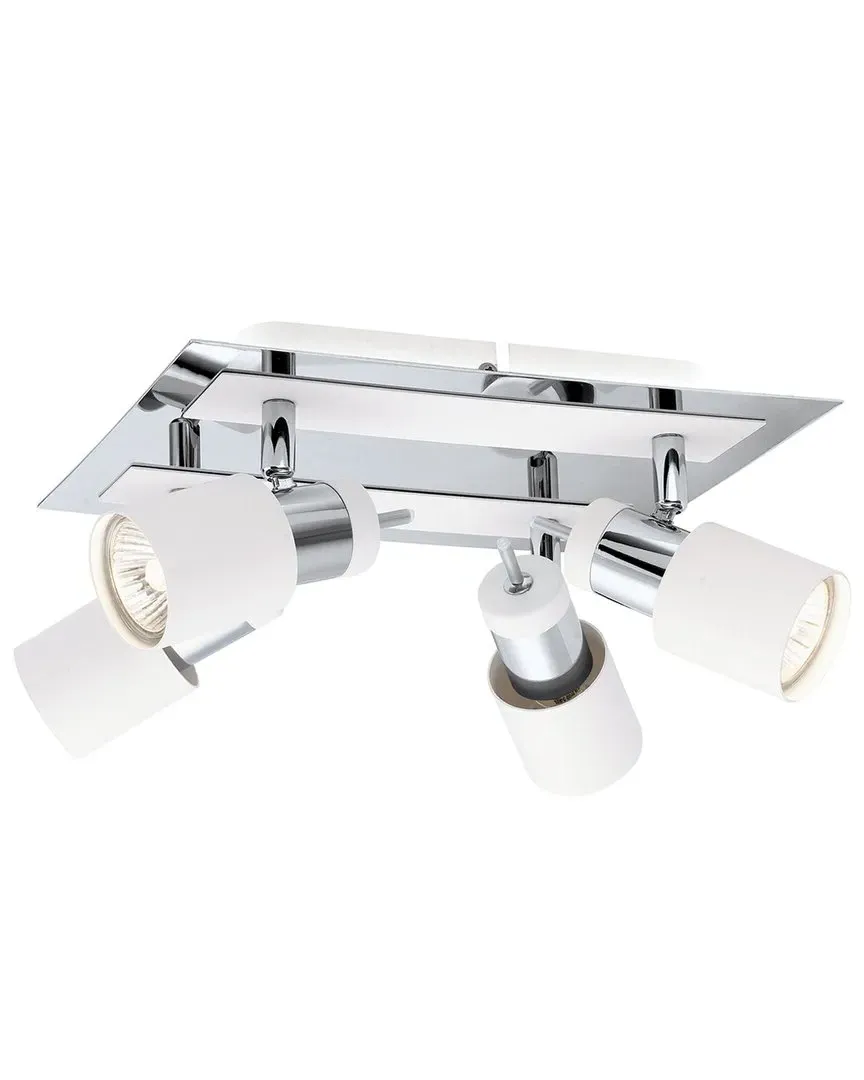 Davida 4 Light Ceiling Track Light - Chrome, White image