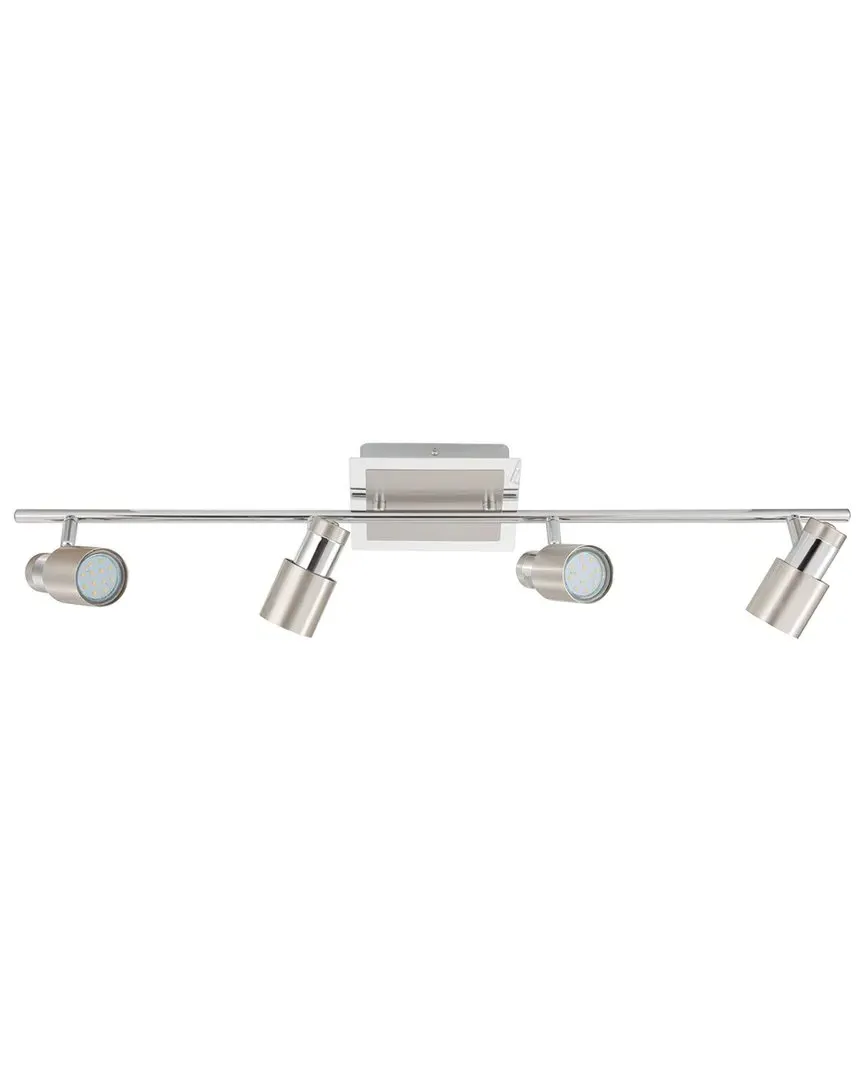 Davida 4 Light Track Light - Matte Nickel, Chrome
