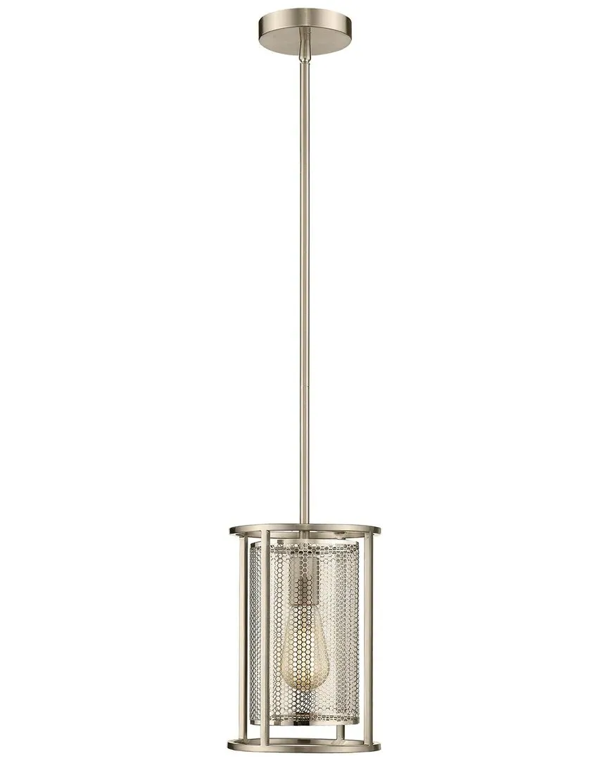 De Velde 1 Light Mini Pendant with Metal Cage Shade - Matte Nickel